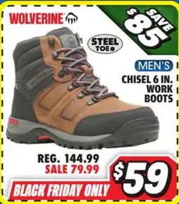 Big 5 Wolverine Chisel 6 Steel-Toe Men's Work Boot offer
