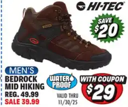 Big 5 Hi-Tec Bedrock Mid Waterproof Men's Hiking Boots offer
