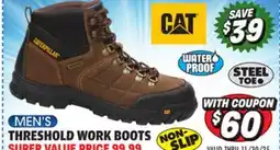 Big 5 CAT Threshold Waterproof Men's Work Boots offer