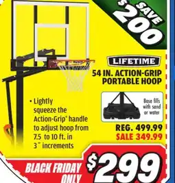 Big 5 Lifetime 54 Action Grip Portable Hoop offer