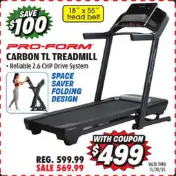 Big 5 ProForm Carbon TL Treadmill offer