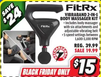 Big 5 FitRx Vibraband 2-in-1 Body Massager Kit offer