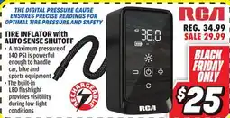 Big 5 RCA Rechargeable Tire Inflator with Auto Sense Shutoff offer