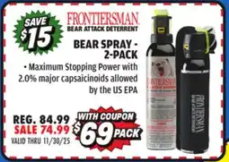 Big 5 Security Equipment Corporation Frontiersman Bear Spray - 2-Pack offer