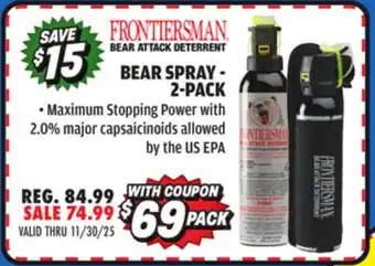 Big 5 Security Equipment Corporation Frontiersman Bear Spray - 2-Pack offer