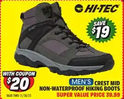 Big 5 Hi-Tec Crest Mid Non-waterproof Men's Hiking Boots offer