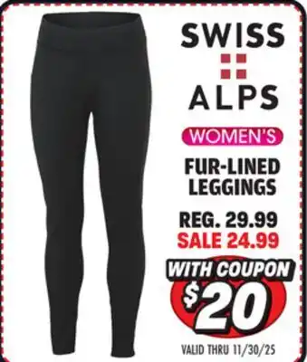 Big 5 Swiss Alps Women's Fur Lined Leggings offer
