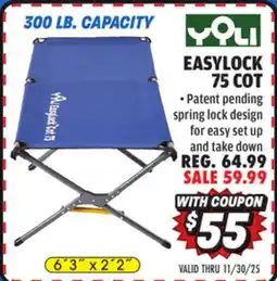 Big 5 Yoli EasyLock 75 Cot offer