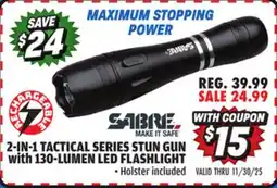 Big 5 Sabre 2-in-1 Tactical Series Stun Gun with LED Flashlight offer