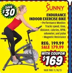 Big 5 Sunny Fitness Endurance Indoor Exercise Bike offer
