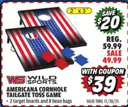 Big 5 Wild Sports Americana 2x3 Cornhole offer