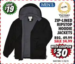 Big 5 Victory Sportswear Men's Nylon Sherpa Lined Jacket offer