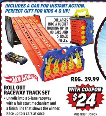 Big 5 Hot Wheels Roll Out Raceway Track Set offer