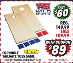 Big 5 Wild Sports Regulation Width and Length Wood Cornhole Game offer