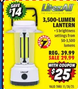 Big 5 LitezAll 3500-Lumen Rechargeable Lantern offer