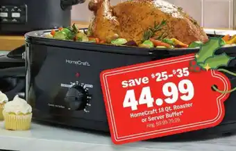 Meijer HomeCraft 18 Qt. Roaster or Server Buffet offer