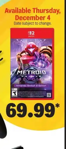 Meijer Metroid Prime 2: Echoes offer