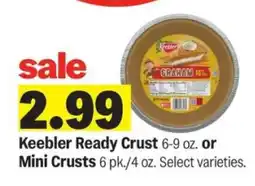 Meijer Keebler Ready Crust or Mini Crusts offer