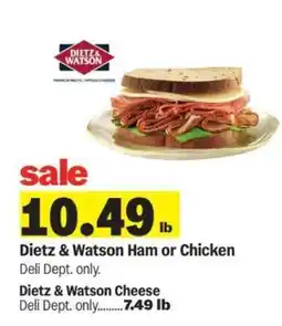 Meijer Dietz & Watson Ham or Chicken offer