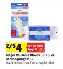 Meijer Meijer Reusable Gloves or Scrub Sponges offer