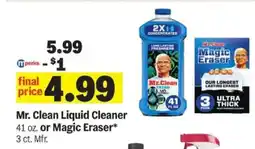 Meijer Mr. Clean Liquid Cleaner or Magic Eraser offer