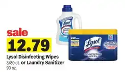 Meijer Lysol Disinfecting Wipes or Laundry Sanitizer offer
