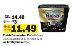 Meijer Finish Dishwasher Pods offer