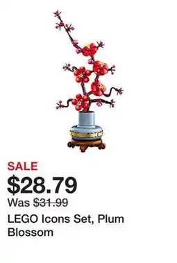 Office Depot LEGO Icons Set, Plum Blossom offer