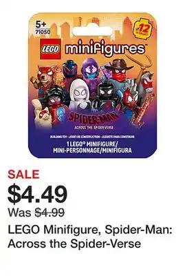Office Depot LEGO Minifigure, Spider-Man: Across the Spider-Verse offer