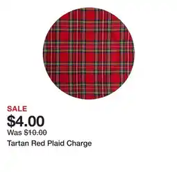 Belk Tartan Red Plaid Charge offer