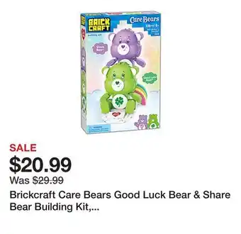 Office Depot Brickcraft Care Bears Good Luck Bear & Share Bear Building Kit, Multicolor, Kit Of 336 Pieces offer