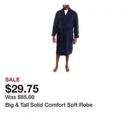 Belk Big & Tall Solid Comfort Soft Robe offer
