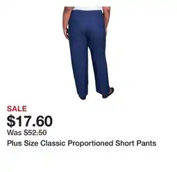 Belk Plus Size Classic Proportioned Short Pants offer