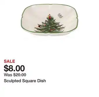 Belk Sculpted Square Dish offer