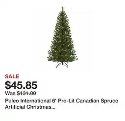 Belk Puleo International 6' Pre-Lit Canadian Spruce Artificial Christmas Tree offer