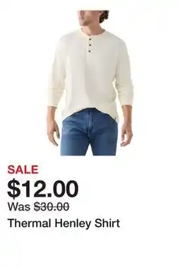 Belk Thermal Henley Shirt offer