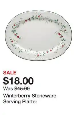 Belk Winterberry Stoneware Serving Platter offer