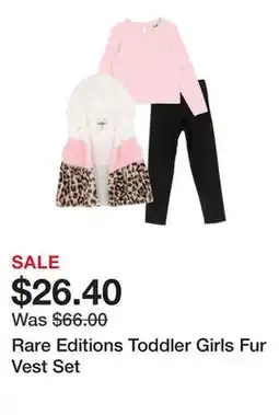 Belk Rare Editions Toddler Girls Fur Vest Set offer
