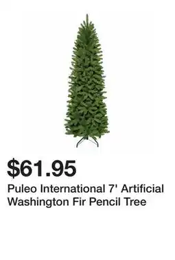 Belk Puleo International 7' Artificial Washington Fir Pencil Tree offer