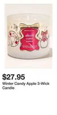 Bath & Body Works Winter Candy Apple 3-Wick Candle offer