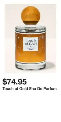 Bath & Body Works Touch of Gold Eau De Parfum offer