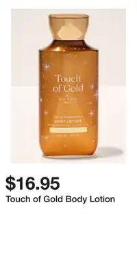 Bath & Body Works Touch of Gold Body Lotion offer
