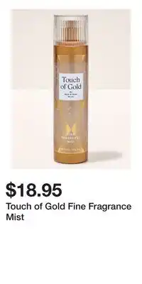 Bath & Body Works Touch of Gold Fine Fragrance Mist offer