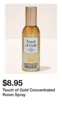 Bath & Body Works Touch of Gold Concentrated Room Spray offer