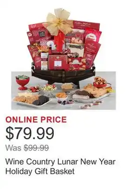Costco Wine Country Lunar New Year Holiday Gift Basket offer