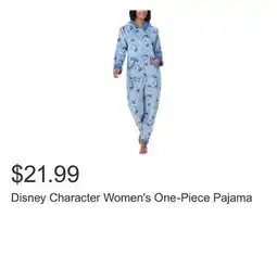 Costco Disney Character Women's One-Piece Pajama offer