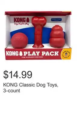 Costco KONG Classic Dog Toys, 3-count offer