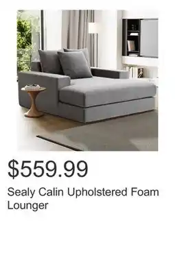 Costco Sealy Calin Upholstered Foam Lounger offer