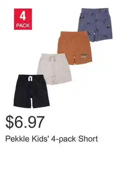 Costco Pekkle Kids' 4-pack Short offer