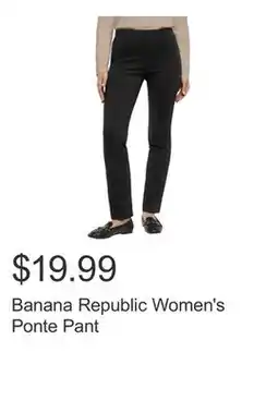 Costco Banana Republic Women's Ponte Pant offer